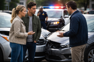 A real-life accident scenario representing liability claims beyond standard coverage.